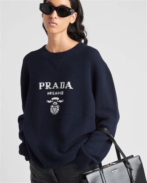 prada navy sweater|Prada sweater women.